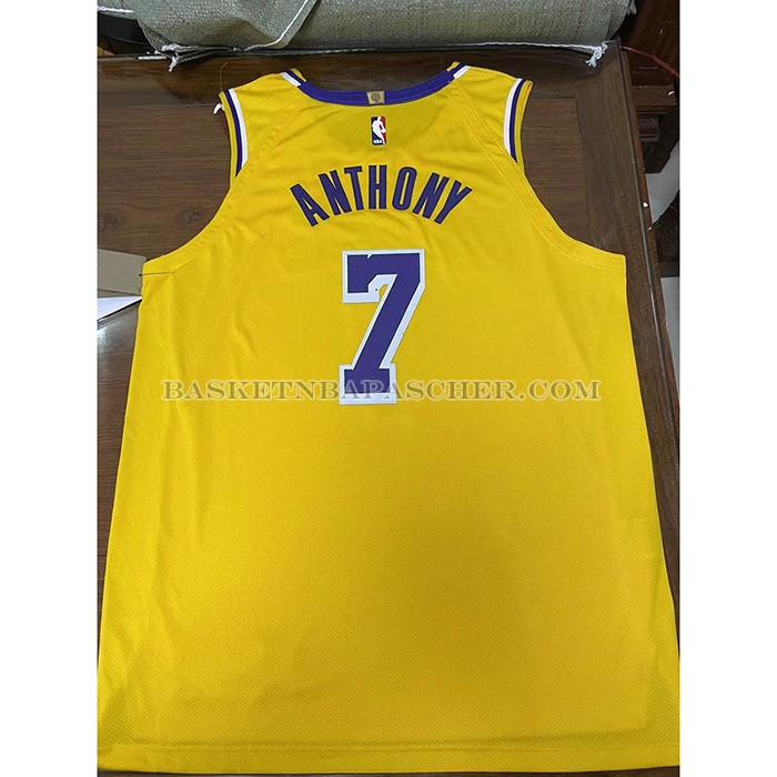 Maillot Los Angeles Lakers Carmelo Anthony NO 7 Icon Authentique Jaune